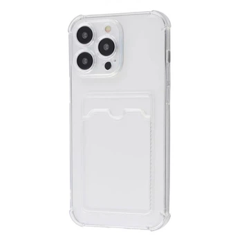 Чохол VVave Pocket Case з вирізом для карт і посиленими кутами для Apple iPhone 14 Pro Max прозорий