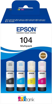 Zestaw tuszy Epson 104 EcoTank Multipack Cyan/Magenta/Yellow/Black (8715946684888)