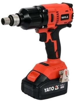 Гайковерт ударний акумуляторний безщітковий YATO квадрат-1/2" 700 Нм Li-Ion 18 В 3 Агод + кейс (YT-82806)