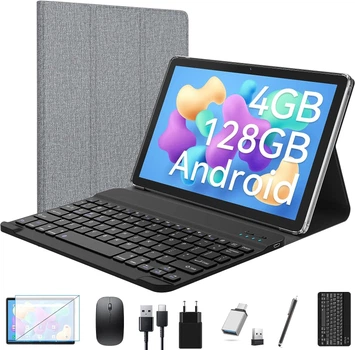 Планшет 10.1" Feonal K110 4/128Gb 8 ядер Android 11 7000 mAh Серый g3