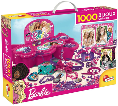 Zestaw do robienia biżuterii Lisciani Barbie 1000 elementów (8008324076901)