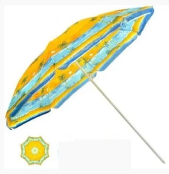 Пляжный зонт с наклоном 200 см Umbrella Anti-UV Синий + желтый (SH779487)