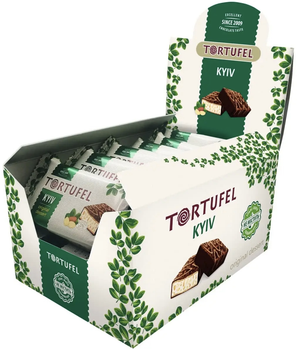 Упаковка батончиків Chocoboom Tortufel Kyiv Duo 32 г х 16 шт (4820216491500)