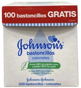 Вушні палички Johnson's Baby Bastoncillos 200 шт (3574661701929)