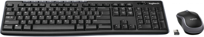 Zestaw bezprzewodowy Logitech MK270 USB 2.4 GHz Czarny (920-004511)