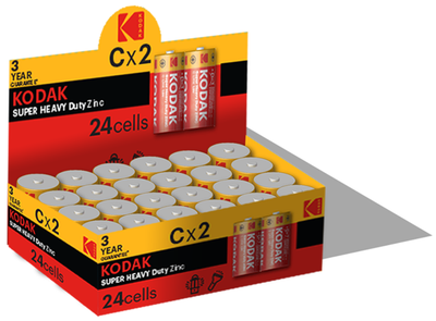 Батарейка KODAK EXTRA HEAVY DUTY R14 коробка уп. 1x2 шт. 30410381 (2 шт.)