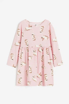 Плаття для дівчинки рожеве Кролик H&M 134-140см (400093919)