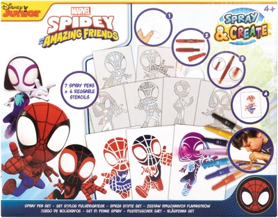 Набір Disney Spidey Спрей-ручки з трафаретами (TOYSSP22364)