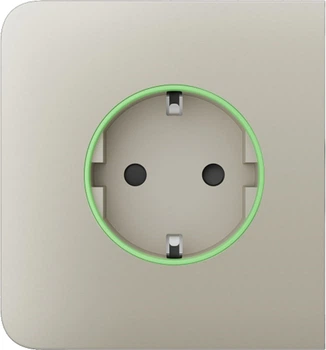 Бічна панель для вбудованої розетки Ajax SideCover for Outlet Jeweler бездротова Ivory (000038795)