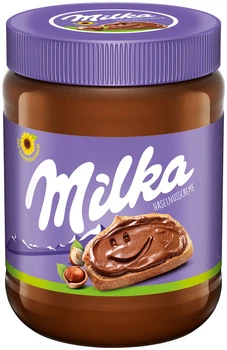 Ореховая паста Milka с добавлением какао 600 г в банке Милка