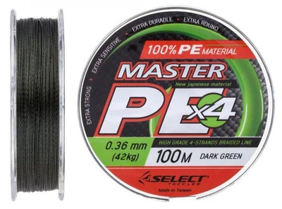 Шнур Select Master PE 100m (темн.-зел.) 0.36мм 42кг,1870.15.98
