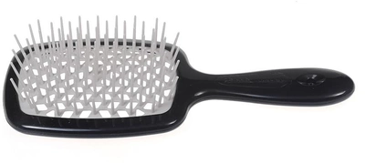 Гребінець Janeke Superbrush fryzjerska для укладання волосся Чорно-сірий (8006060653295)