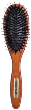 Гребінець Inter Vion дерев'яні з натуральним волоссям та нейлоновими шпильками (5902704986398)