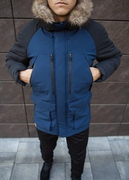 Парка Pobedov seniora udacha Черный темно синий 3XL OW5598533XLbadb
