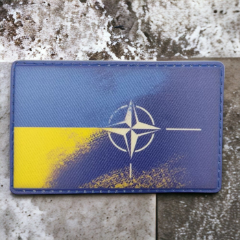 Патч / шеврон флаг НАТО - Украина