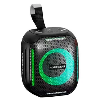 Колонка Bluetooth HOPESTAR Party 300 Mini BT5.3/5W/TWS/IPX5/RGB/1800mAh портативна акустика з підсвіткою Чорний