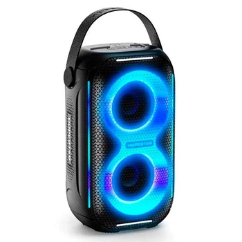 Колонка Bluetooth HOPESTAR Party 200 Mini BT5.3/20W/TWS/IPX5/RGB/3000mAh портативна акустика з підсвіткою Чорний