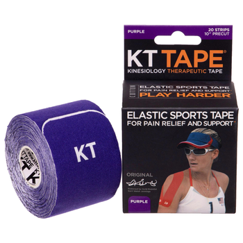 Кінезіо тейп (Kinesio tape) KTTP ORIGINAL BC-4786 розмір 5смх5м фіолетовий
