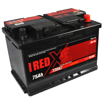 Автомобільний аккумулятор 75Ah 720A RED X R+ (прав+)