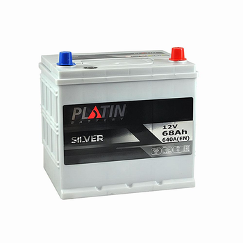 Автомобильний акумулятор 68Ah 640A R+ PLATIN Silver Asia SMF (D23)