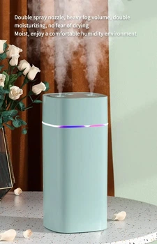 Зволожувач повітря Zhencai Humidifier SD08 з подвійною насадкою зелений