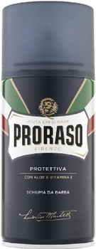 Захисна піна для гоління Proraso з екстрактом алое та вітаміном Е 300 мл (8004395002085)