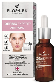 Peeling kwasowy Floslek Dermo Expert Anti Aging odmładzający na noc 30 ml (5905043005416)