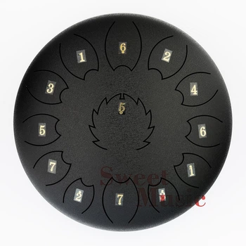 Глюкофон 12" Fzone STD12I13N Black Steel Tongue Drum