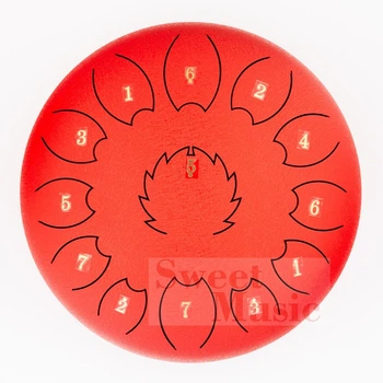 Глюкофон 12" Fzone STD12I13N Red Steel Tongue Drum