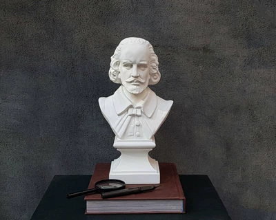 Гіпсовий погруддя Шекспіру (білий). Art Republic