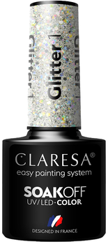 Гель-лак для нігтів Claresa Soak Off UV/LED Glitter 1 5 г (5902846079415)