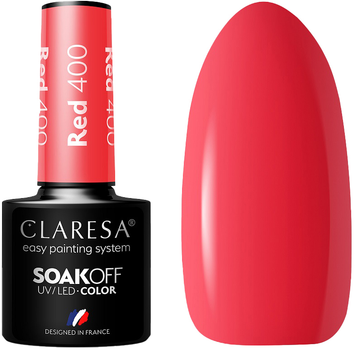 Гель-лак для нігтів Claresa Soak Off UV/LED Red 400 5 г (5902846077190)