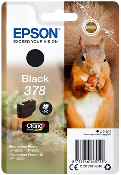 Картридж Epson 378 Black (8715946645728)