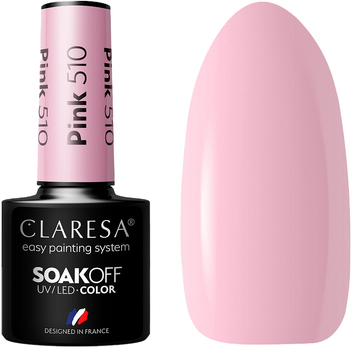 Гель-лак для нігтів Claresa Soak Off UV/LED Pink 510 5 г (5902846078401)