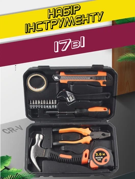 Универсальный набор инструмента Top Tools 17Set для дома и авто 17в1 с пластиковым кейсом