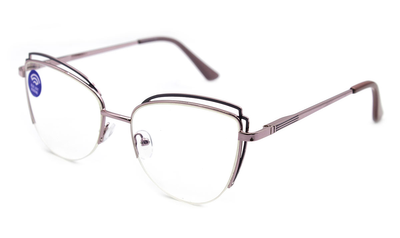 Женские готовые очки для зрения Verse Диоптрия Для работы за компьютером +1.25 Дальнозоркость 54-17-140 Линза Полимер PD62-64 (376-44|G|p1.25|30|54_2879)