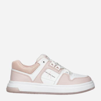 Дитячі кросівки для дівчинки Calvin Klein Jeans Low Cut Lace-Up Sneaker V3A9-80797-1355X054 30 Рожевий/Білий (8052578518403)