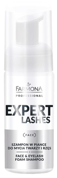 Шампунь-пінка для вмивання обличчя та вій Farmona Professional Expert Lashes 100 мл (5900117973851)