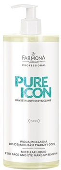 Міцелярна вода Farmona Professional Pure Icon для демакіяжу обличчя та очей 500 мл (5900117001035)