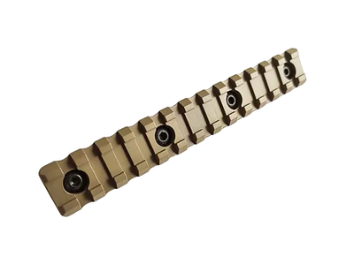 Планка Пикатинни КРУК CRC 9017 Coyote Tan на 13 слотов с креплением M-Lok