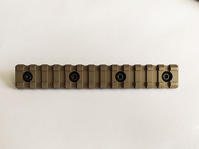 Планка Пикатинни КРУК CRC 9017 Coyote Tan на 13 слотов с креплением M-Lok