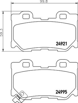 2499501 TEXTAR Гальмівні колодки до дисків