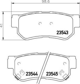 2354301 TEXTAR Гальмівні колодки до дисків