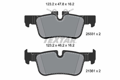 2533101 TEXTAR Гальмівні колодки до дисків