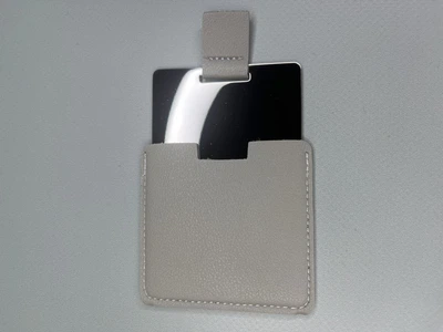 Дзеркало кишенькове з нержавіючої сталі Lienli mirror квадратне сіре 6*6 см (LL-2)