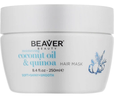 Увлажняющая маска для сухих и ячеистых волос с кокосовым маслом Beaver Mask Coconut Oil 250 мл