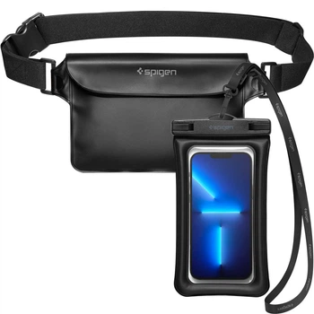 Водонепроникний чохол та сумка Spigen A621 Universal Waterproof Case & Waist Bag Black (AMP04533)