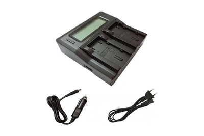 Зарядное устройство Kingma BN-VF808-VF823U Dual LCD для JVC BN-VF808U BN-VF815U BN-VF823U (для 2 аккумуляторов)