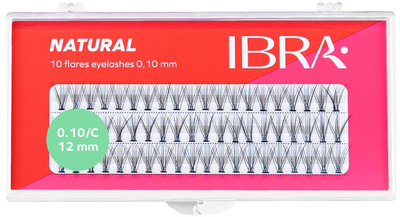 Kępki rzęs Ibra Natural Knot - Free sztuczne 0.10 C - 12 mm (5906395543281)