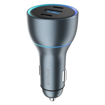 АЗП Proove Super Charge 130W (2 Type-C + USB) metal gray